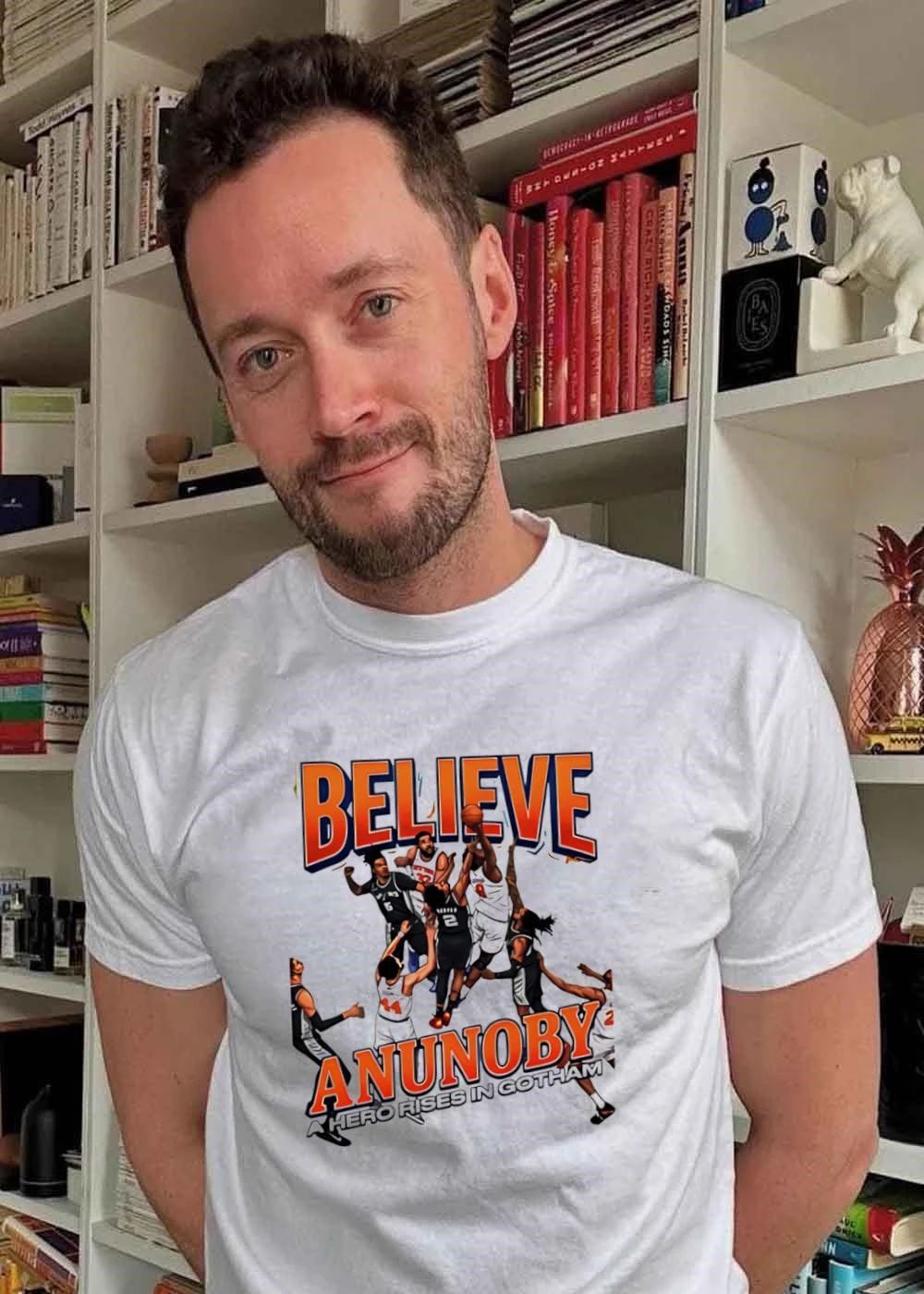 OG Anunoby NY Knicks Believe a Hero Rises in Gotham T-Shirt