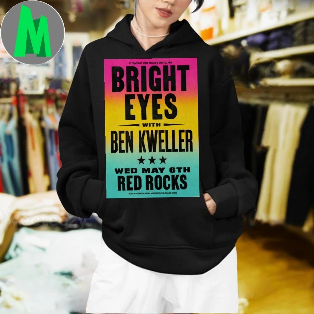Original Bright Eyes 5 6 2026 Red Rocks in Morrison CO Poster T-Shirt