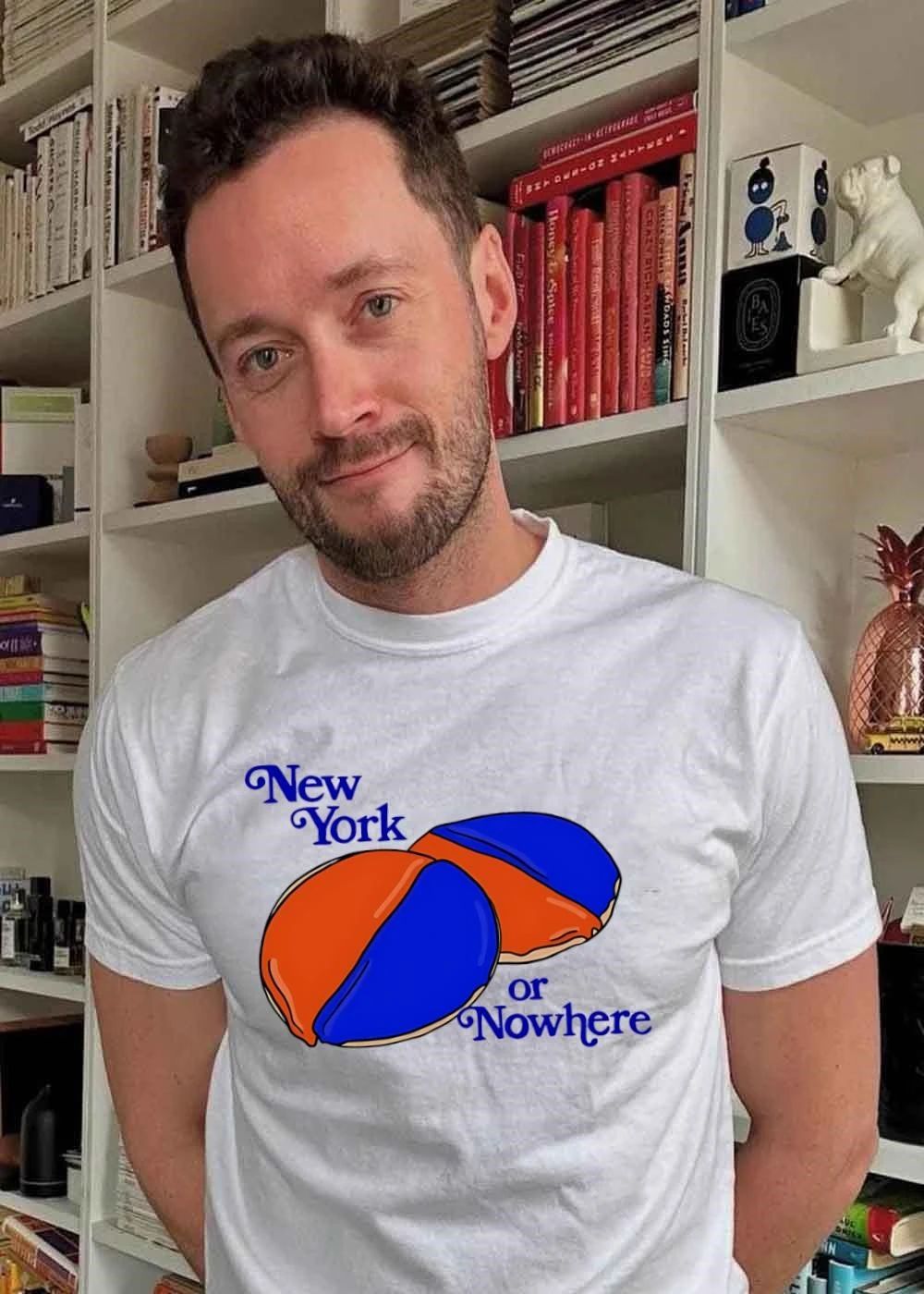 NY Knick Bakery Half and Half Cookie New York or Nowhere T-Shirt