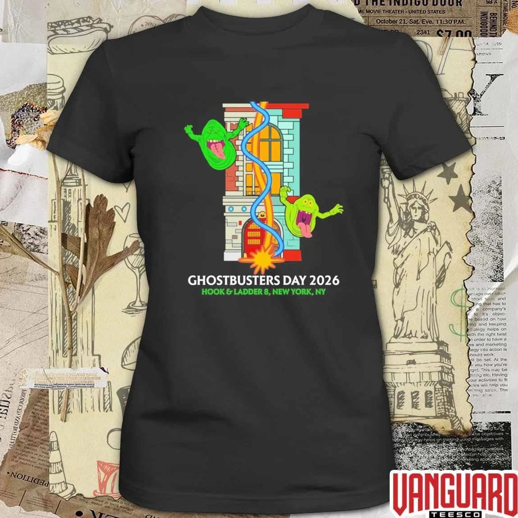Ghostbusters Day 2026 Hook And Ladder 8 New York NY t-shirt