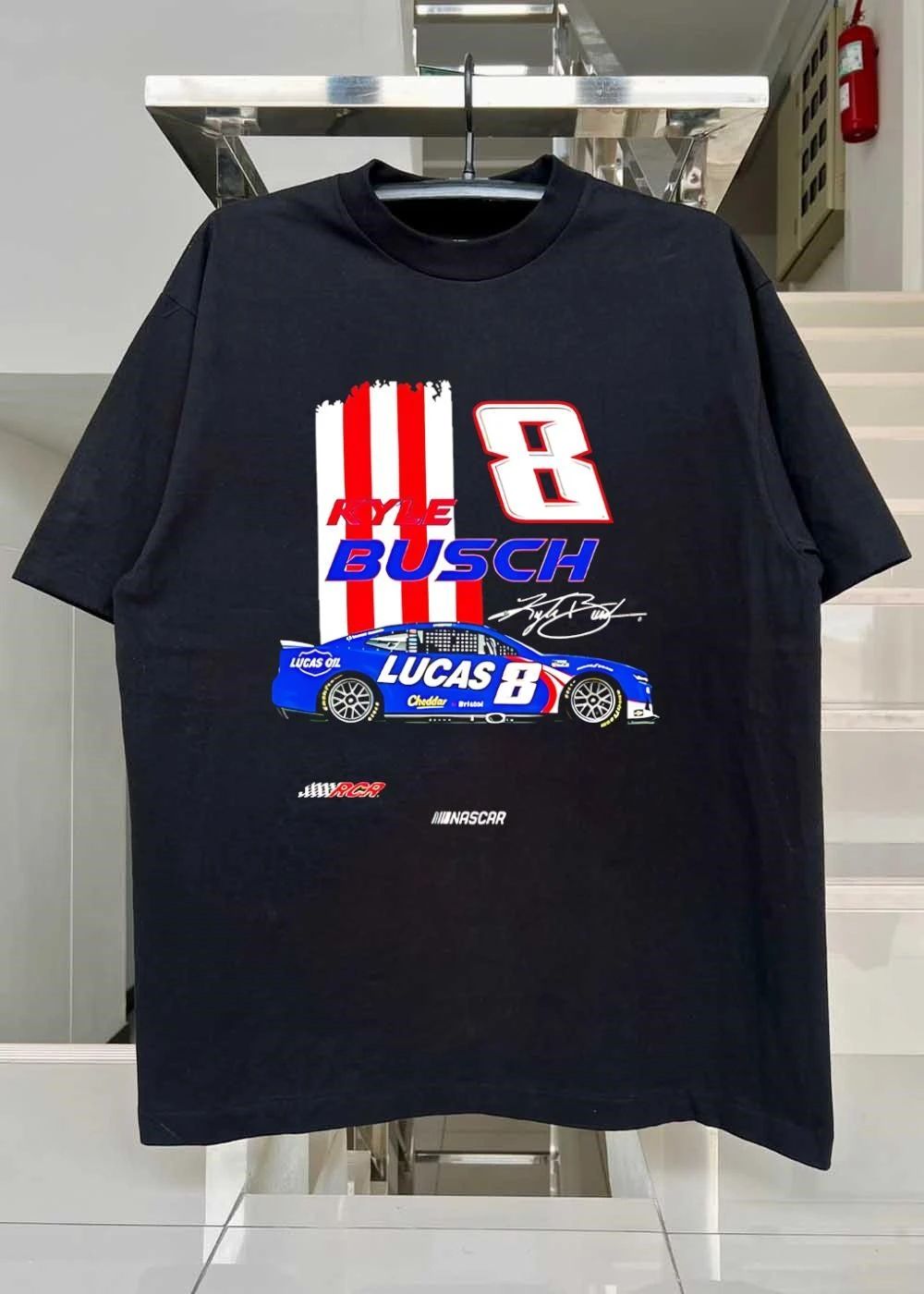 Kyle Busch Rowdy 8 RCR Lucas Oil NASCAR 2026 Season Race Car Driver Shirt