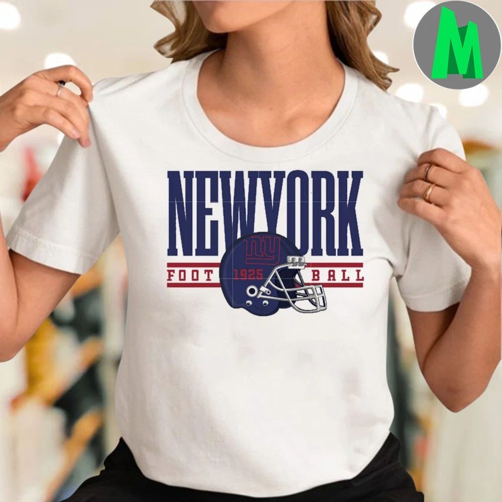 New York football helmet shirt