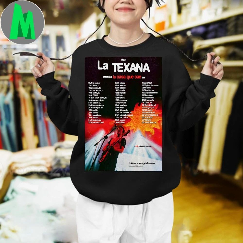 La Texana La Casa Que Cae En Vivo Tour 2026 Poster Shirt