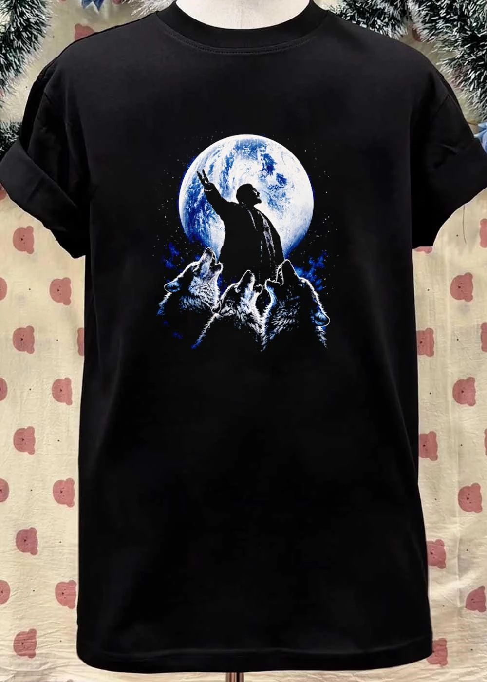 Lenin Howling Wolves Moon Shirt