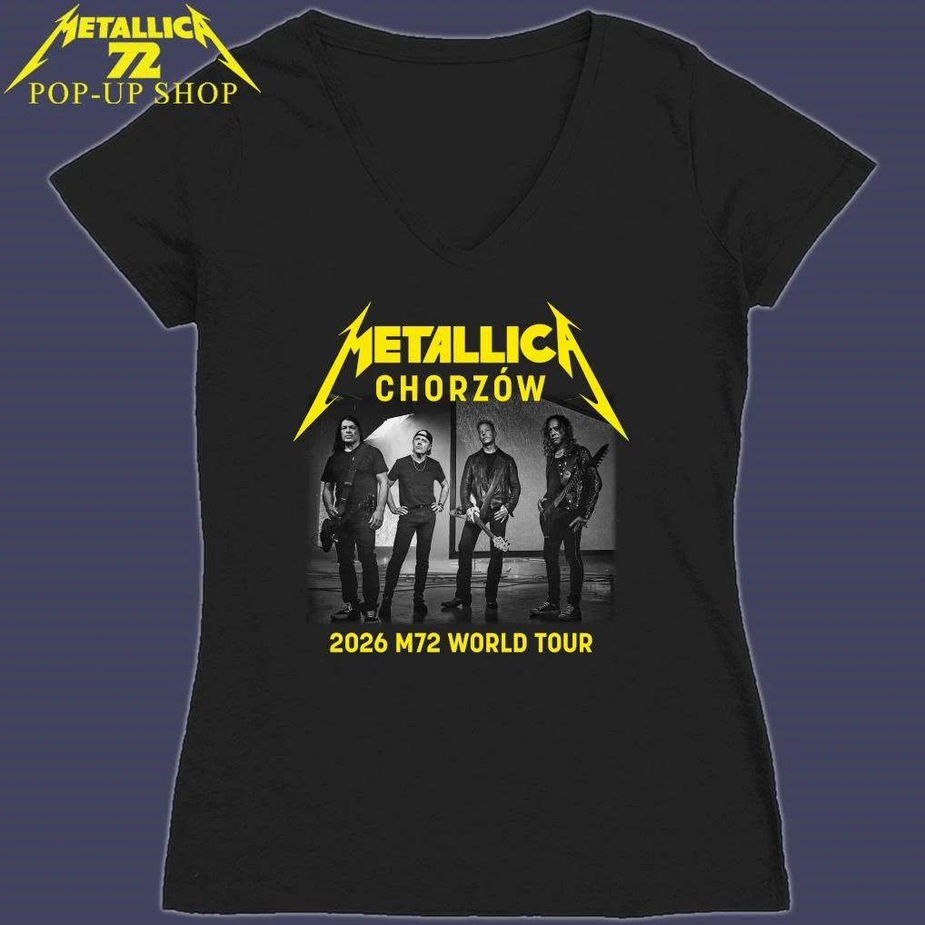 Metallica M72 Chorzów, Poland 2026 Band Members World Tour T-Shirt