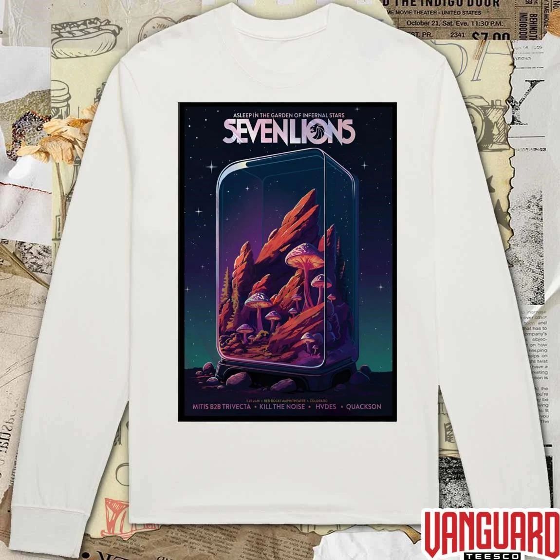 Seven Lions Red Rocks Amphitheatre in Morrison CO May 22 2026 Poster t-shirt