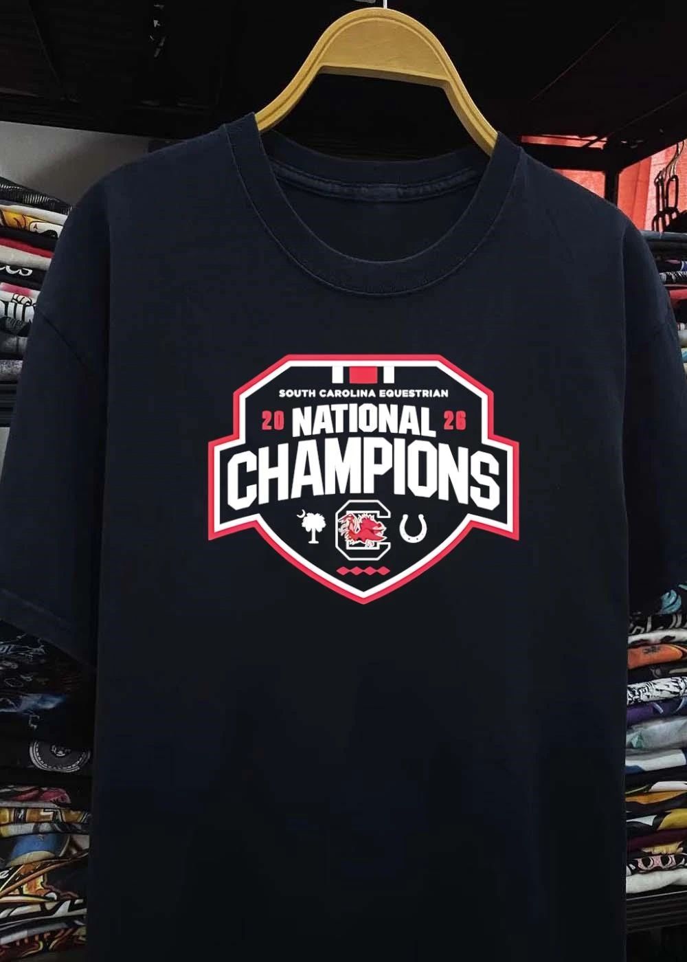 South Carolina Equestrian National Champions 2026 Logo T-Shirt