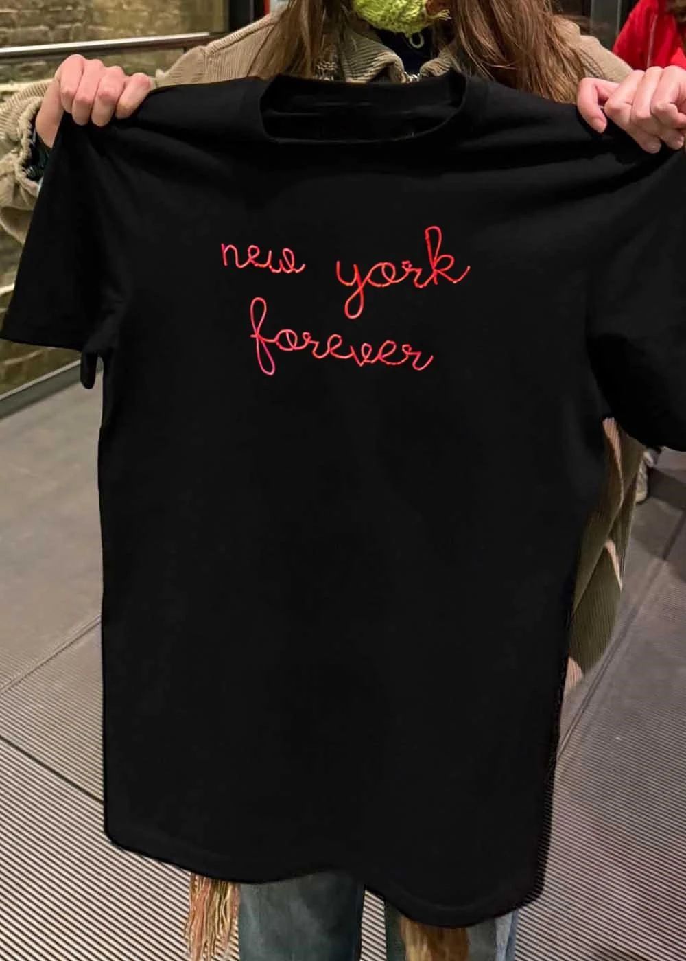 New York Forever Embroidered T-Shirt