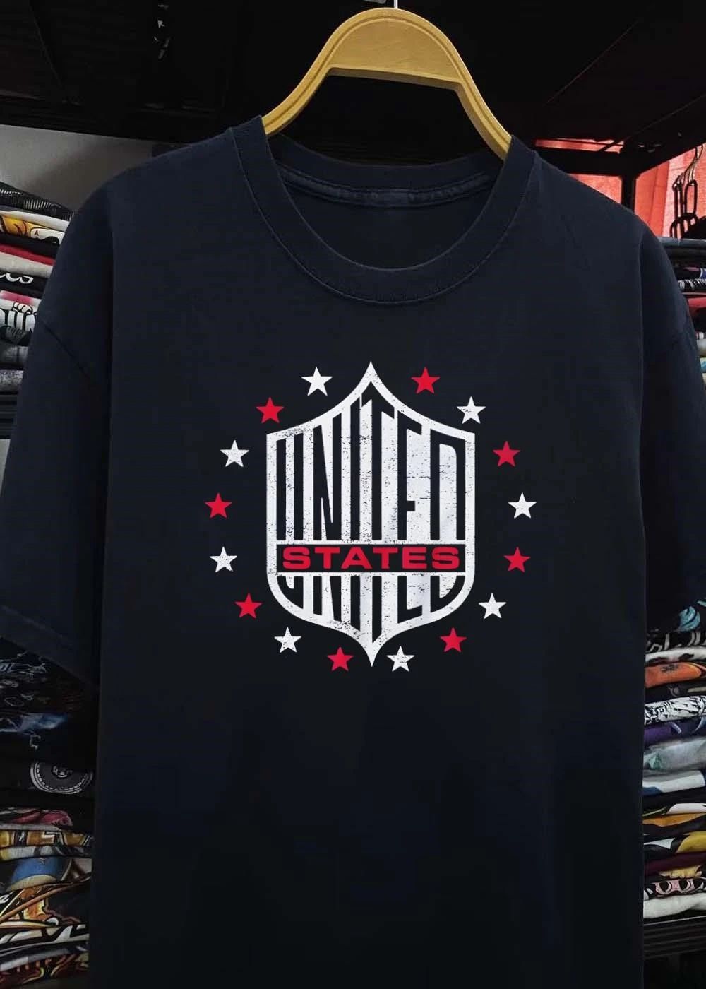 Distressed United States United Patriotic Stars Shield Shirt