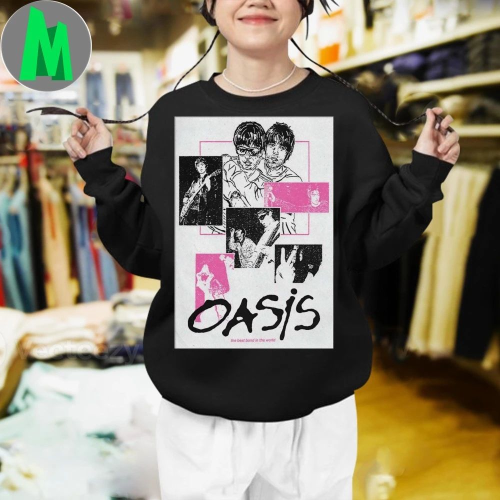 Original Oasis The Best Band In The World Poster Shirt