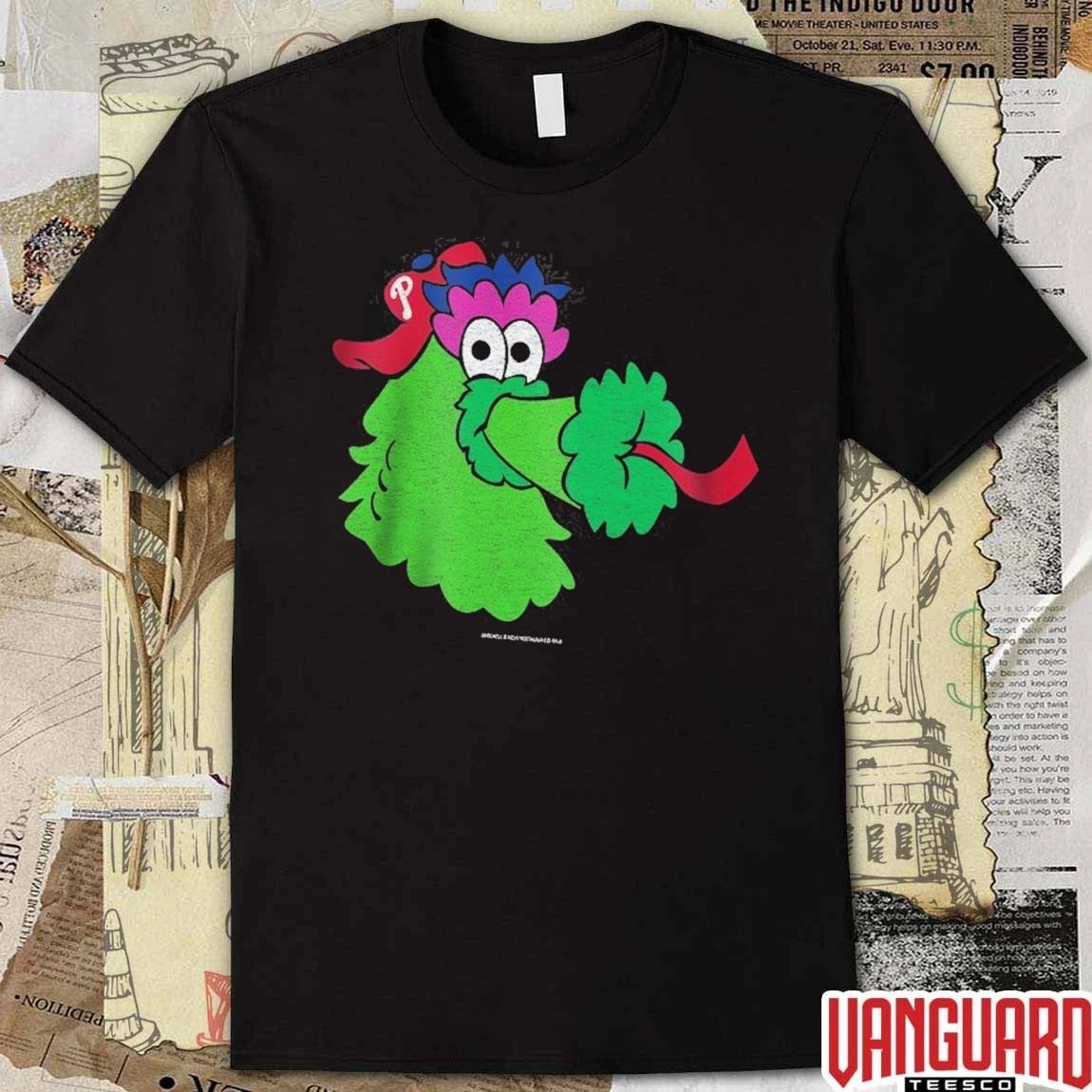 Philadelphia Phillies Mitchell And Ness Youth Big Face Mascot MLB Baseball t-shirt