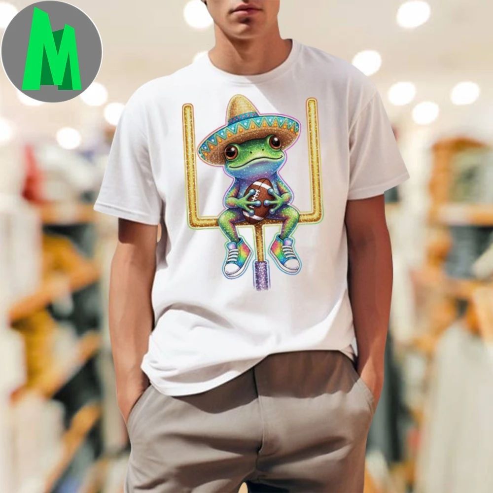 Frog sitting goalposts bad bunny frog 2026 Shirt