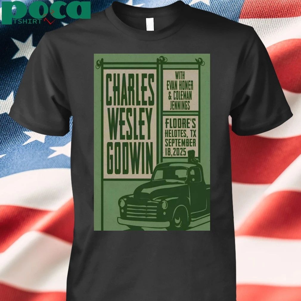 Charles Wesley Godwin Sep 18 2025 Helotes, TX Tour Poster T-shirt