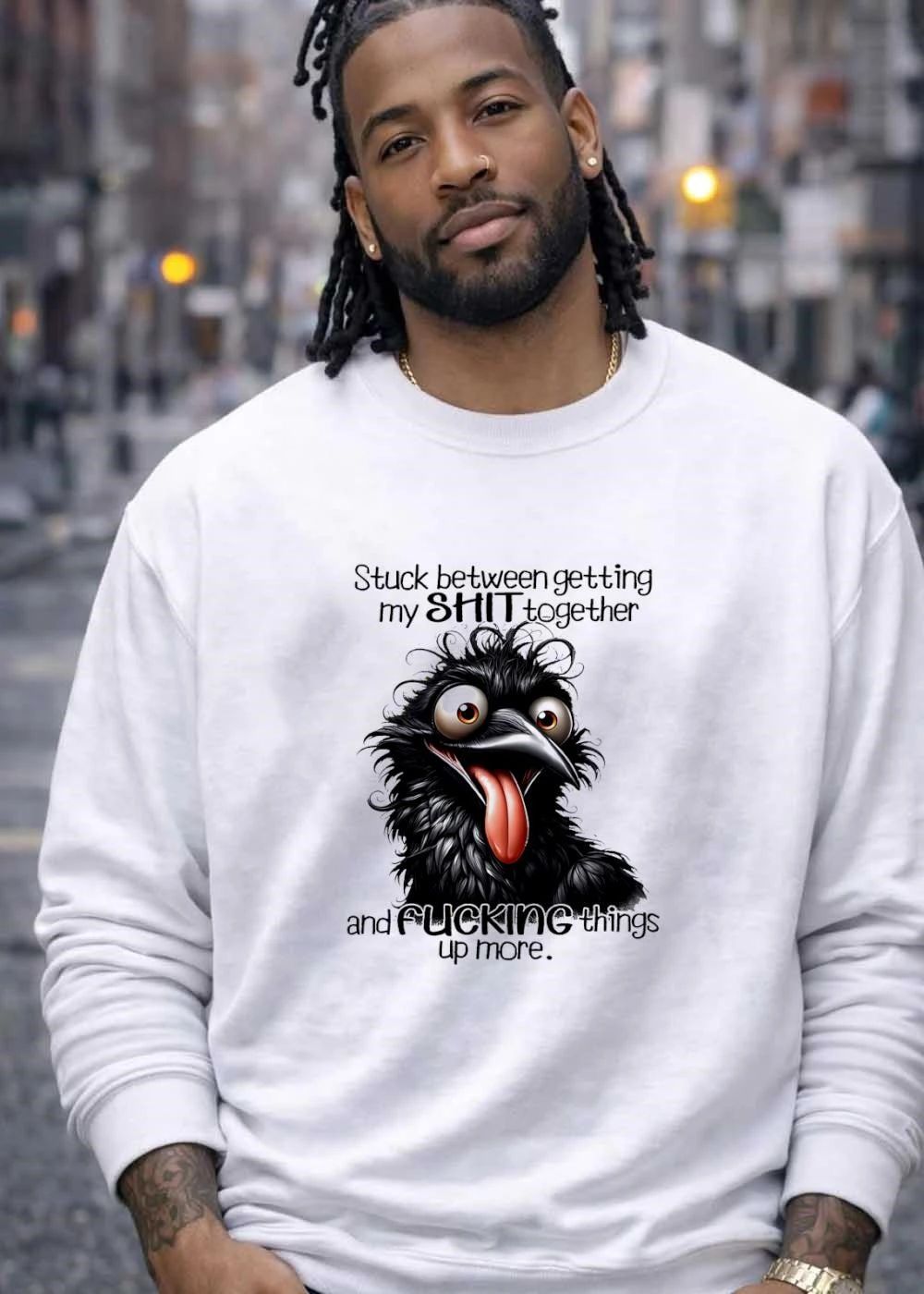Stuck between getting my SHIT together and FUCKING things up more shirt