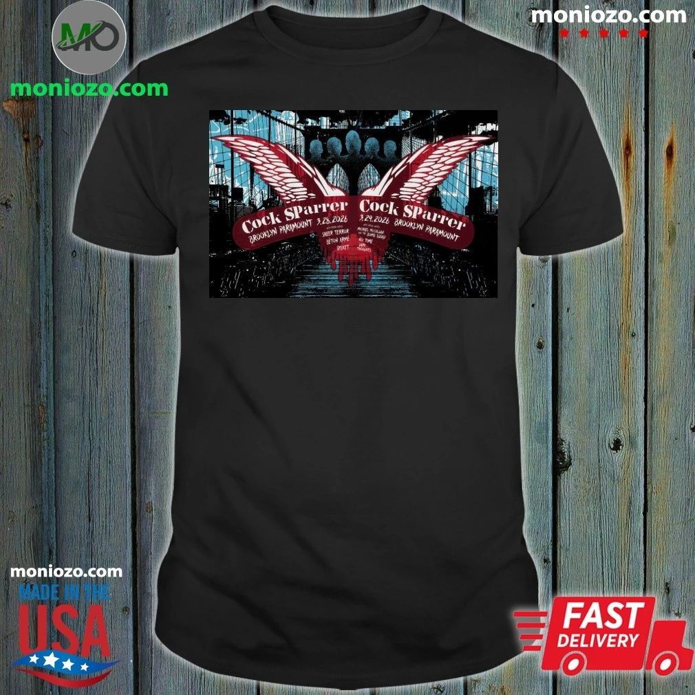 Cock Sparrer Concert Tour 2026 at Brooklyn Paramount in Brooklyn, NY Poster Shirt