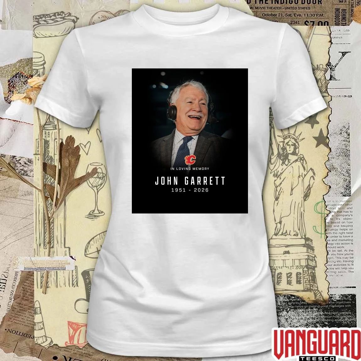 In Loving Memory John Garrett 1951 – 2026 Calgary Flames Poster t-shirt