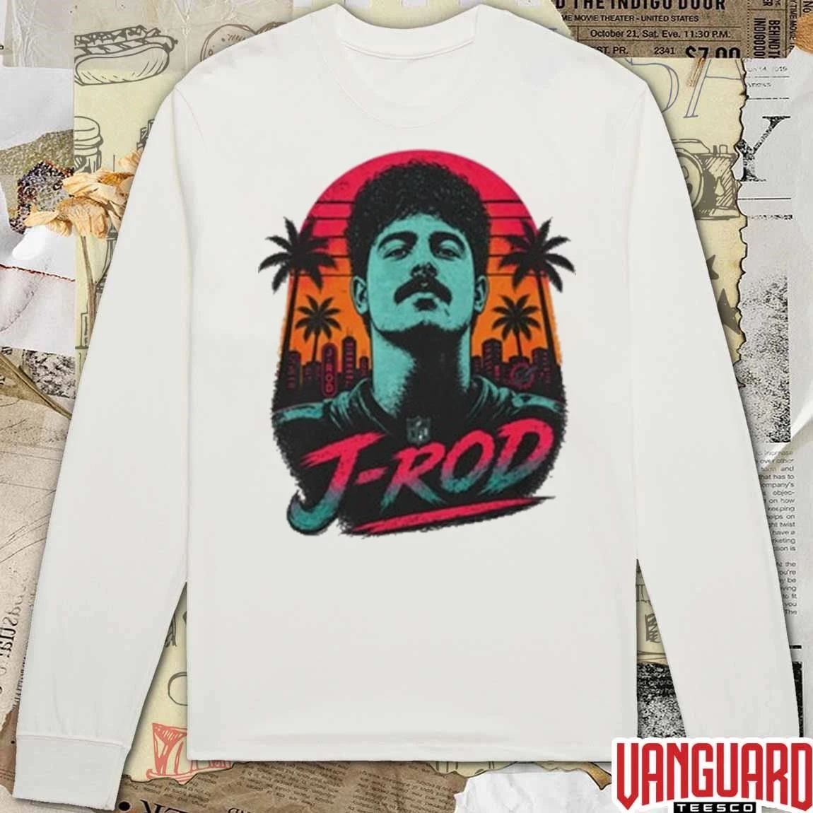 J-rod Retro Sunset Julio Rodríguez Seattle Mariners MLB t-shirt