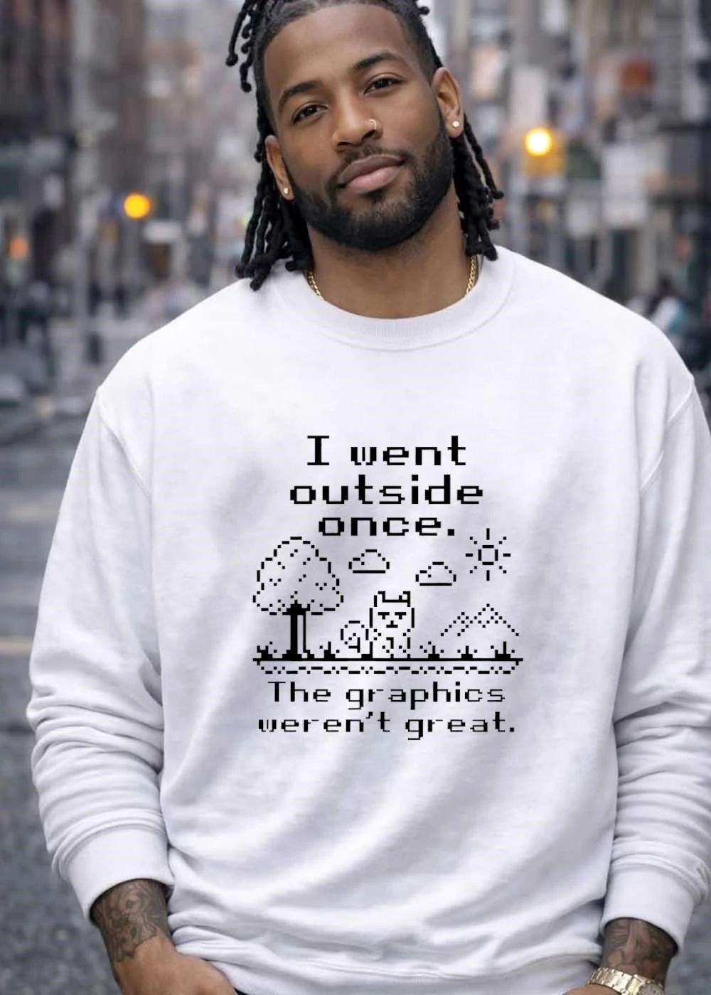 I Went Outside Once The Graphics Weren’t Great Cat T-Shirt