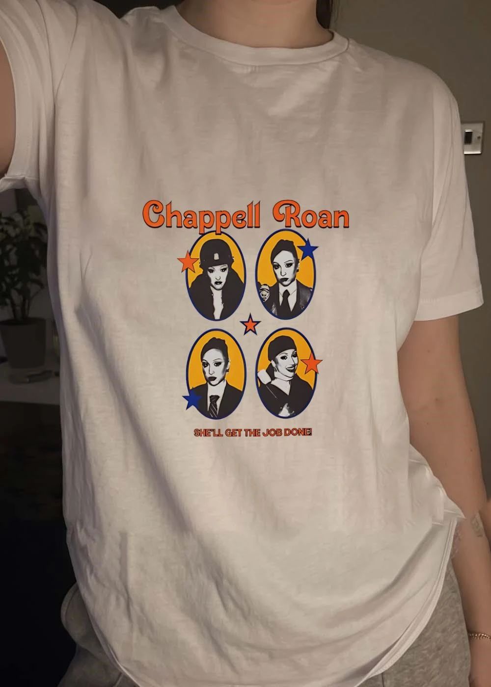 Chappell Roan She Will Get the Job Done White shirt