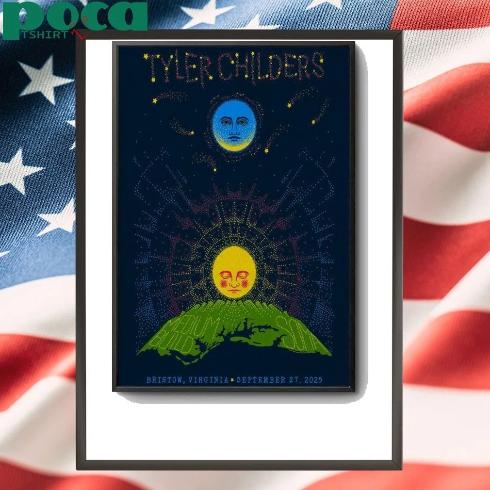 Tyler Childers September 27 2025 In Bristow, VA Tour Poster shirt
