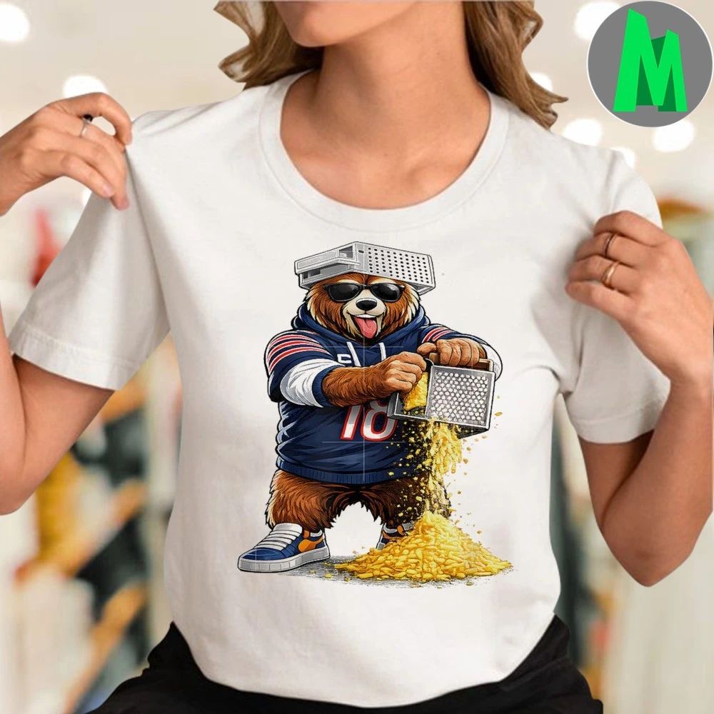 Original Bear with Cheese Grater Hat And Sunglasses Shirt