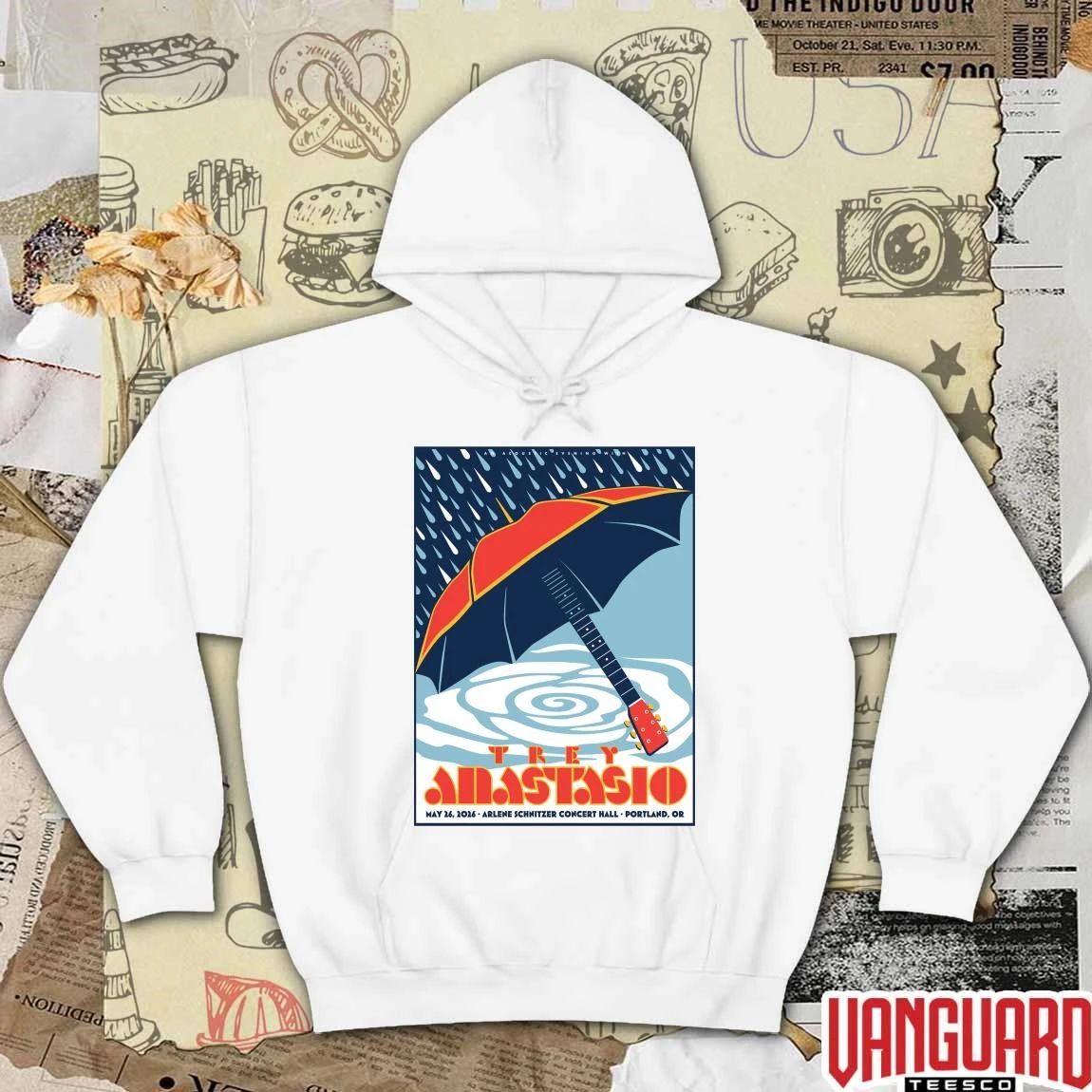 Trey Anastasio Arlene Schnitzer Concert Hall Portland, OR Poster May 26 2026 Poster t-shirt
