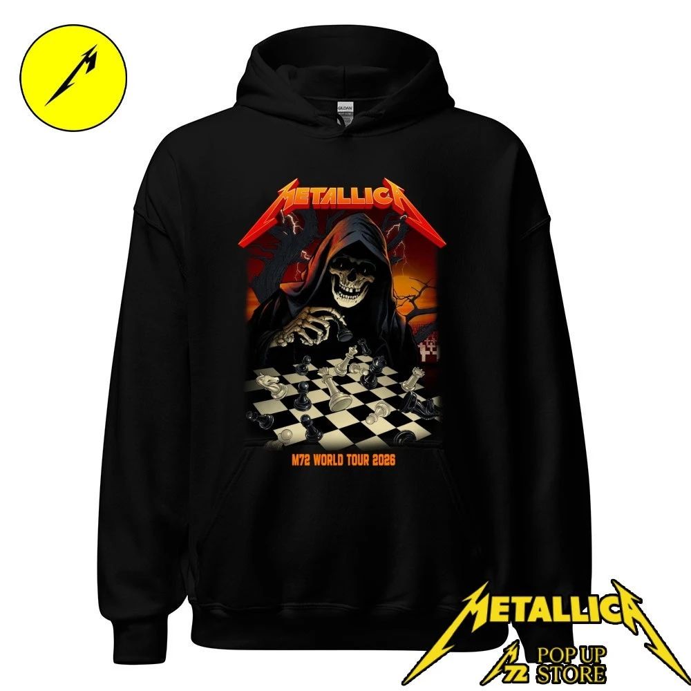 Metallica M72 Frankfurt Pop-Up Shop May 22 and 24, 2026 limited-edition poster by Vance Kelly M72 World Tour 2026 Shirt