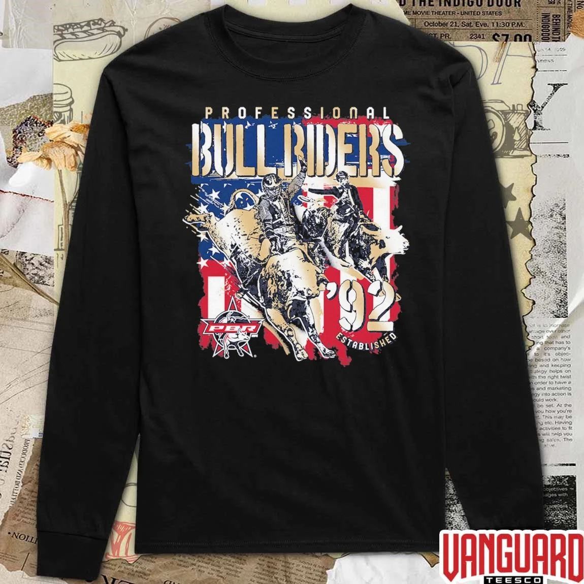 PBR Professional Bull Riders Established 1992 Patriotic t-shirt