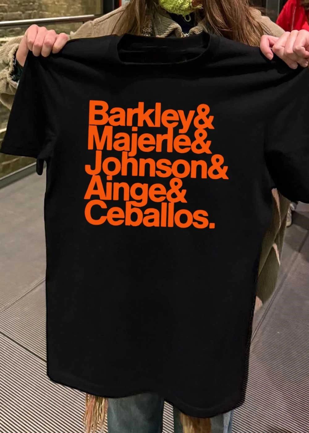 Phoenix Suns Roster List Barkley Majerle Johnson Ainge Ceballos T-Shirt