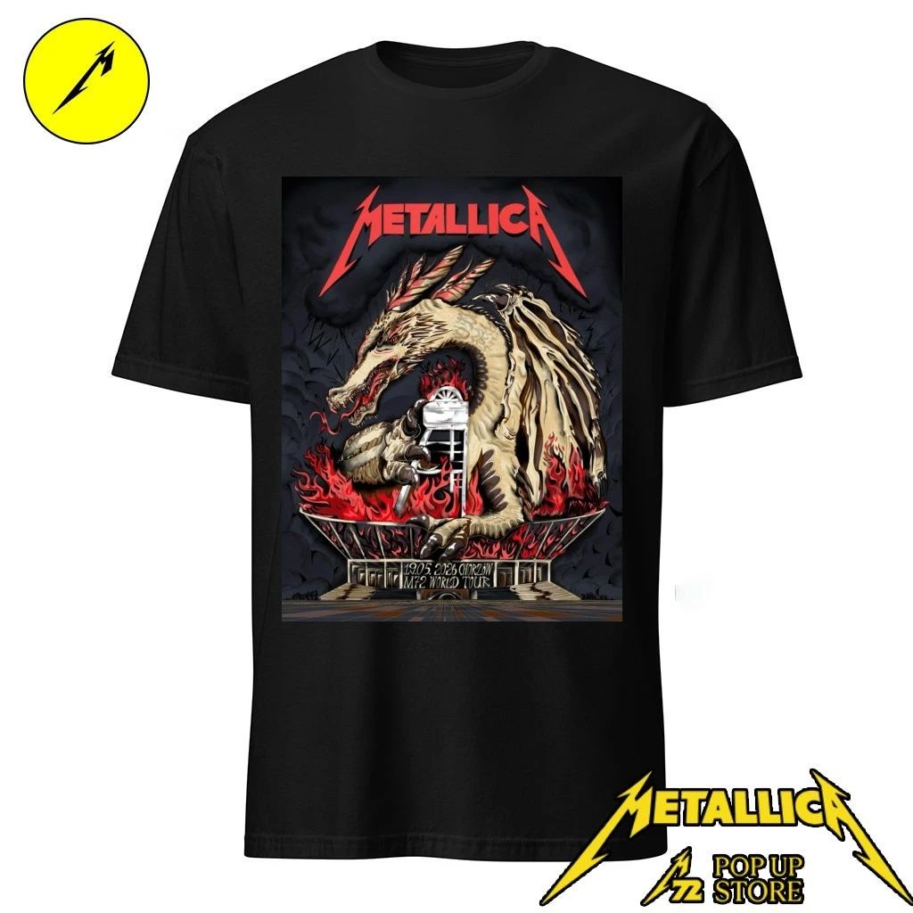 Oversized Metallica M72 Tour Shirt – Chorzow Poland Dragon Heavy Metal Limited Edition Tee