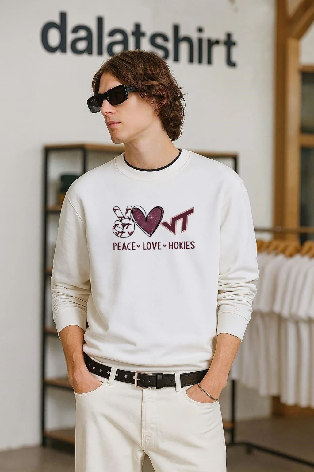 Peace love Virginia tech hokies shirt