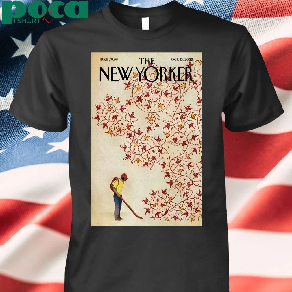 The New Yorker Oct 13 2025 Brian Stauffer’s Winds of Change Poster T-shirt
