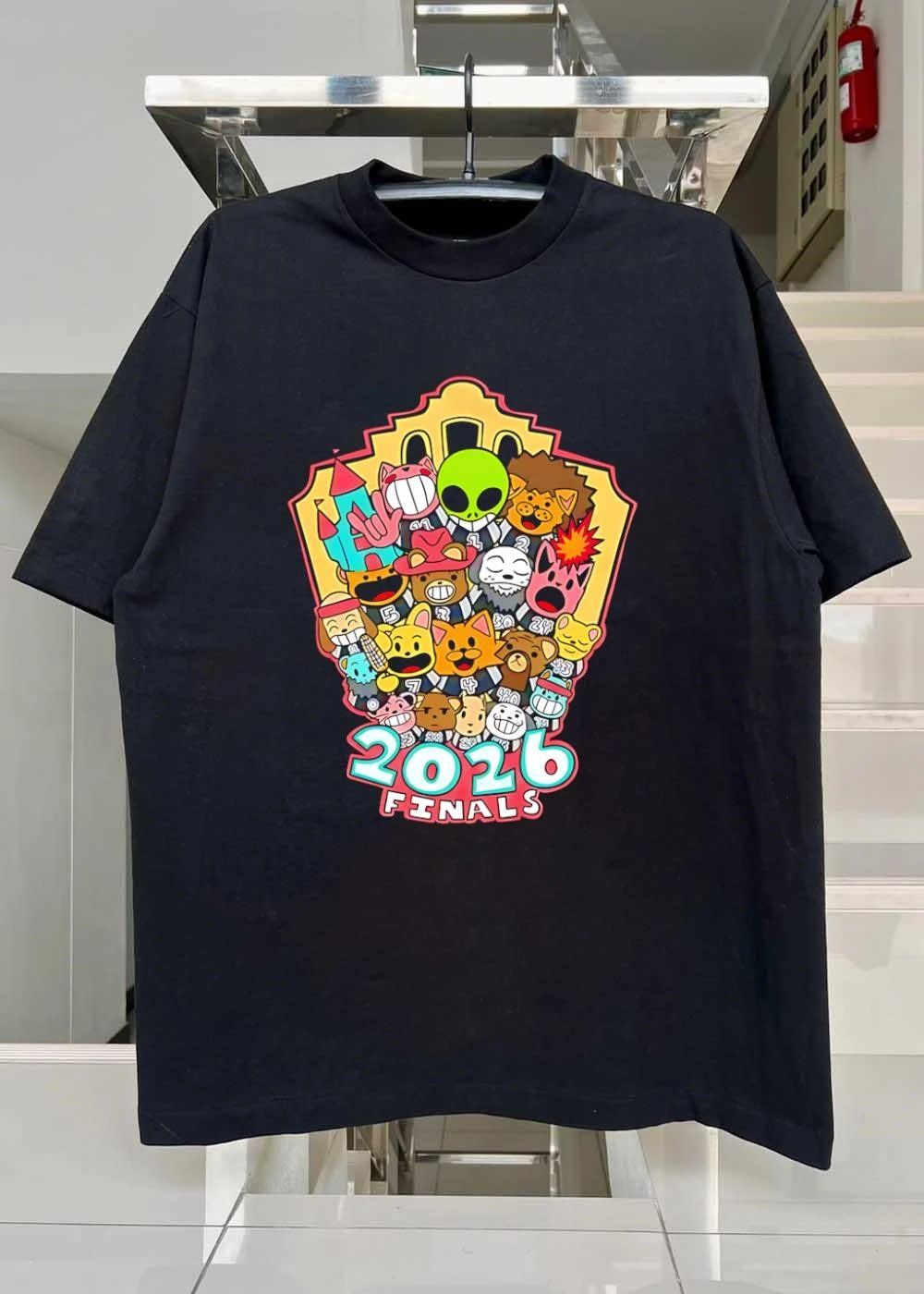 2026 Finals Cartoon Characters Group Celebration T-Shirt