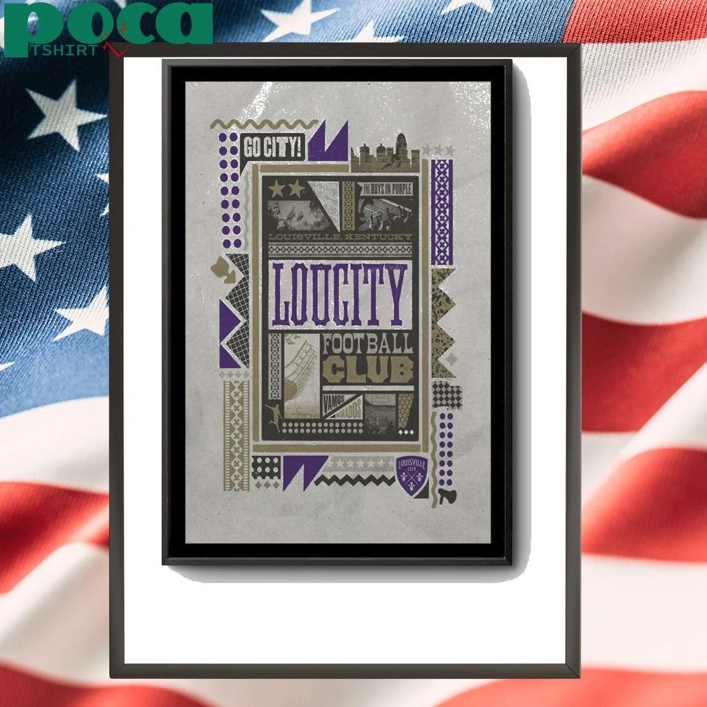 Louisville, Kentucky LouCity Football Club Poster shirt