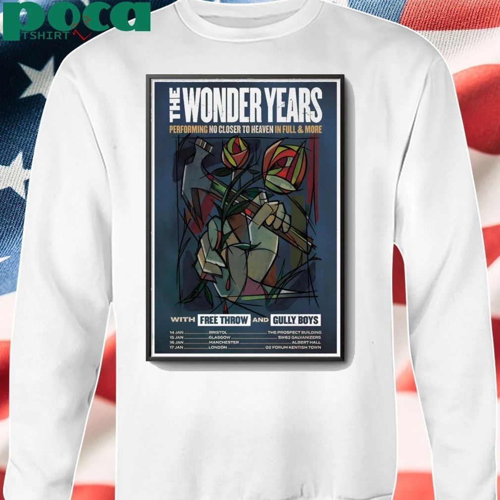 The Wonder Years UK Tour 2026 Poster shirt