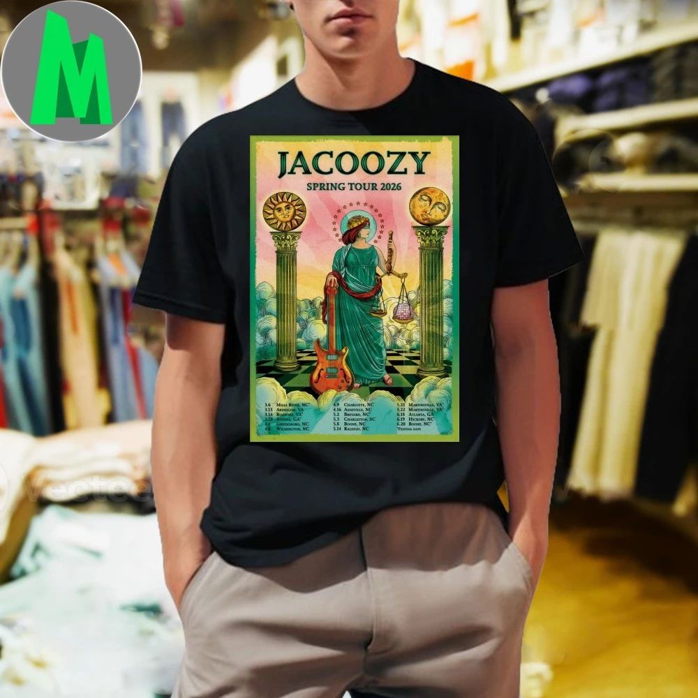 Original Jacoozy Spring Tour 2026 Poster Shirt