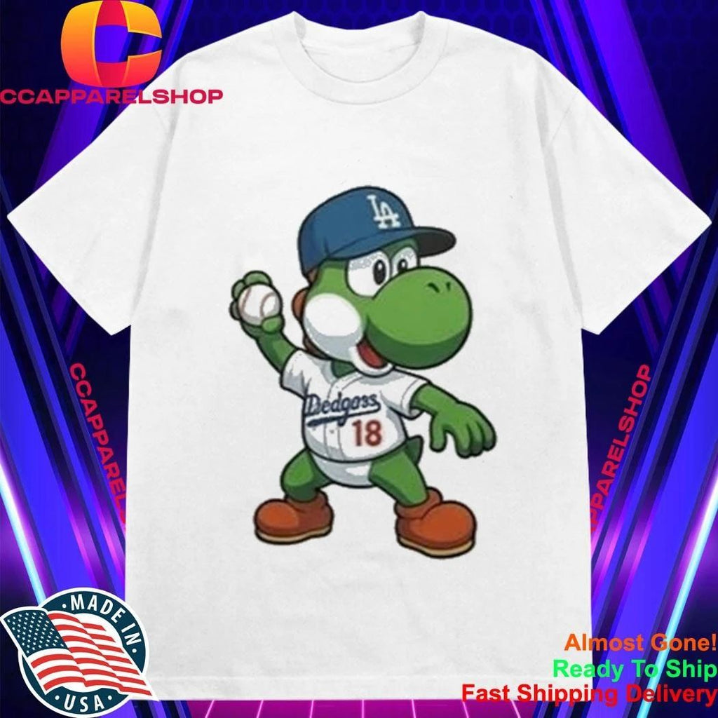 Los Angeles Dodgers Yoshi Baseball Egg Shirt
