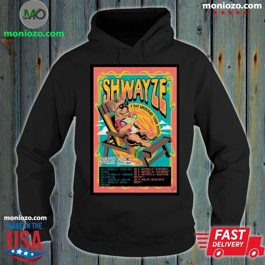 Shwayze 7 Day Weekend Tour 2026 Poster Graphic T-Shirt