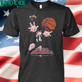 Hyperfly x NBA x My Hero Academia Uraraka Ochako Miami Heat shirt