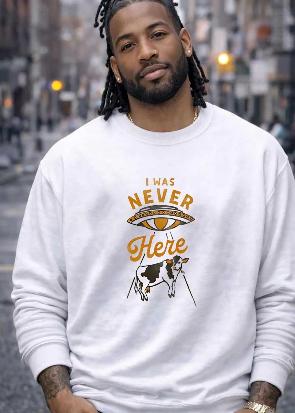 I Was Never Here Ufo Cow Abduction shirt