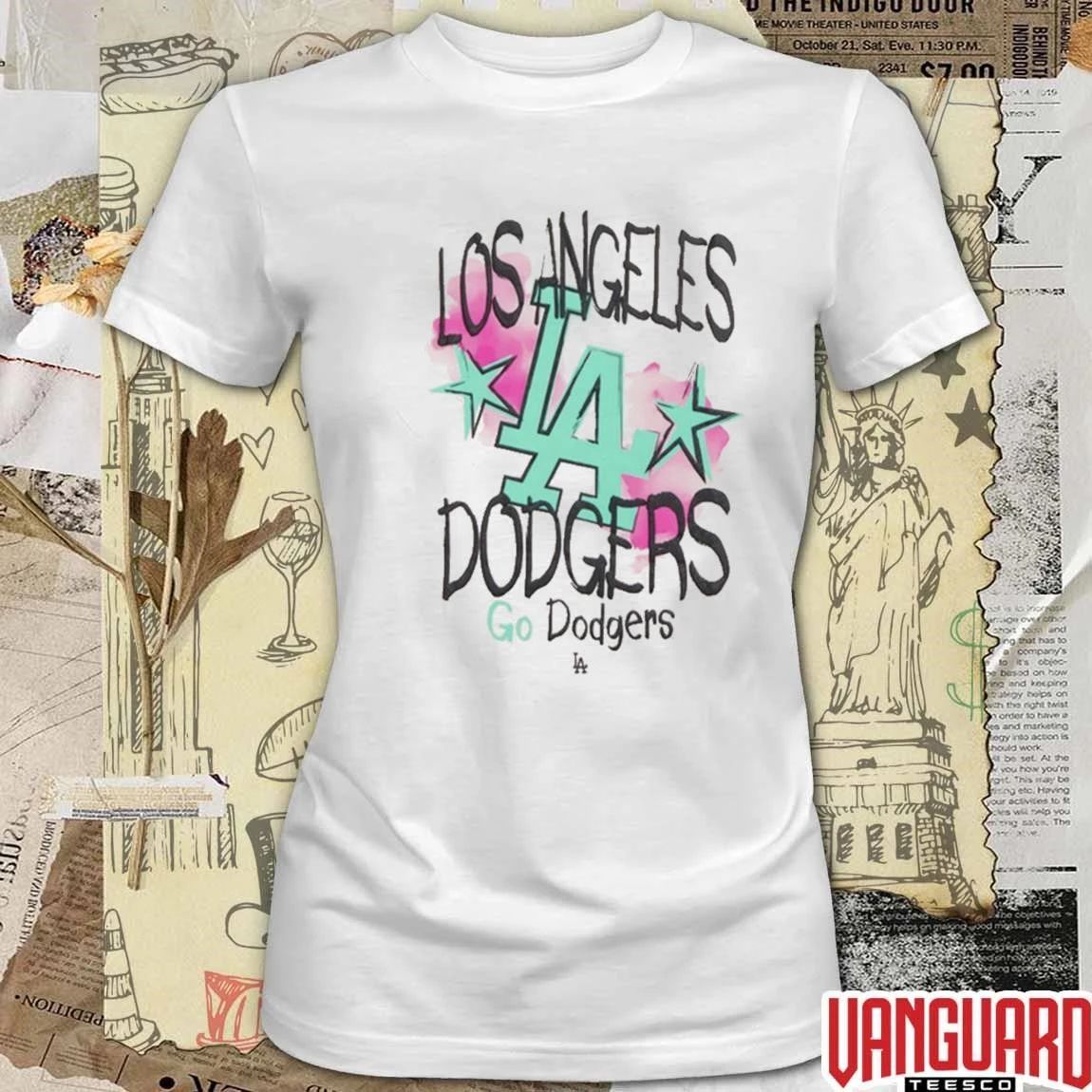 New Era LA Dodgers Watercolor Los Angeles Dodgers 2026 MLB Baseball t-shirt