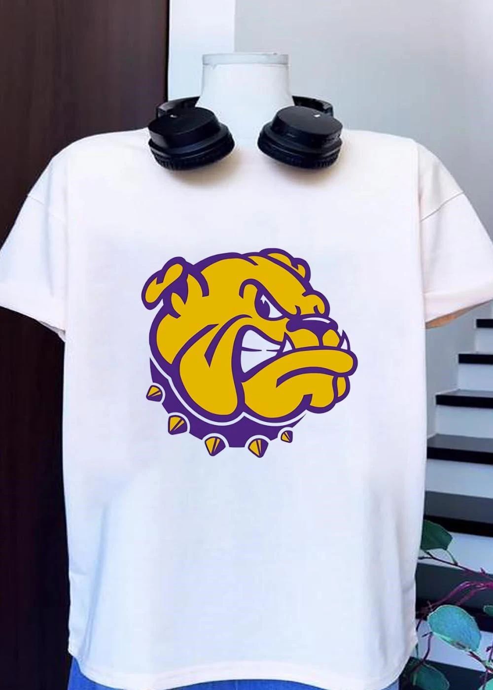 Bulldog Apparel Fierce Mascot Head Athletics Sports Team shirt