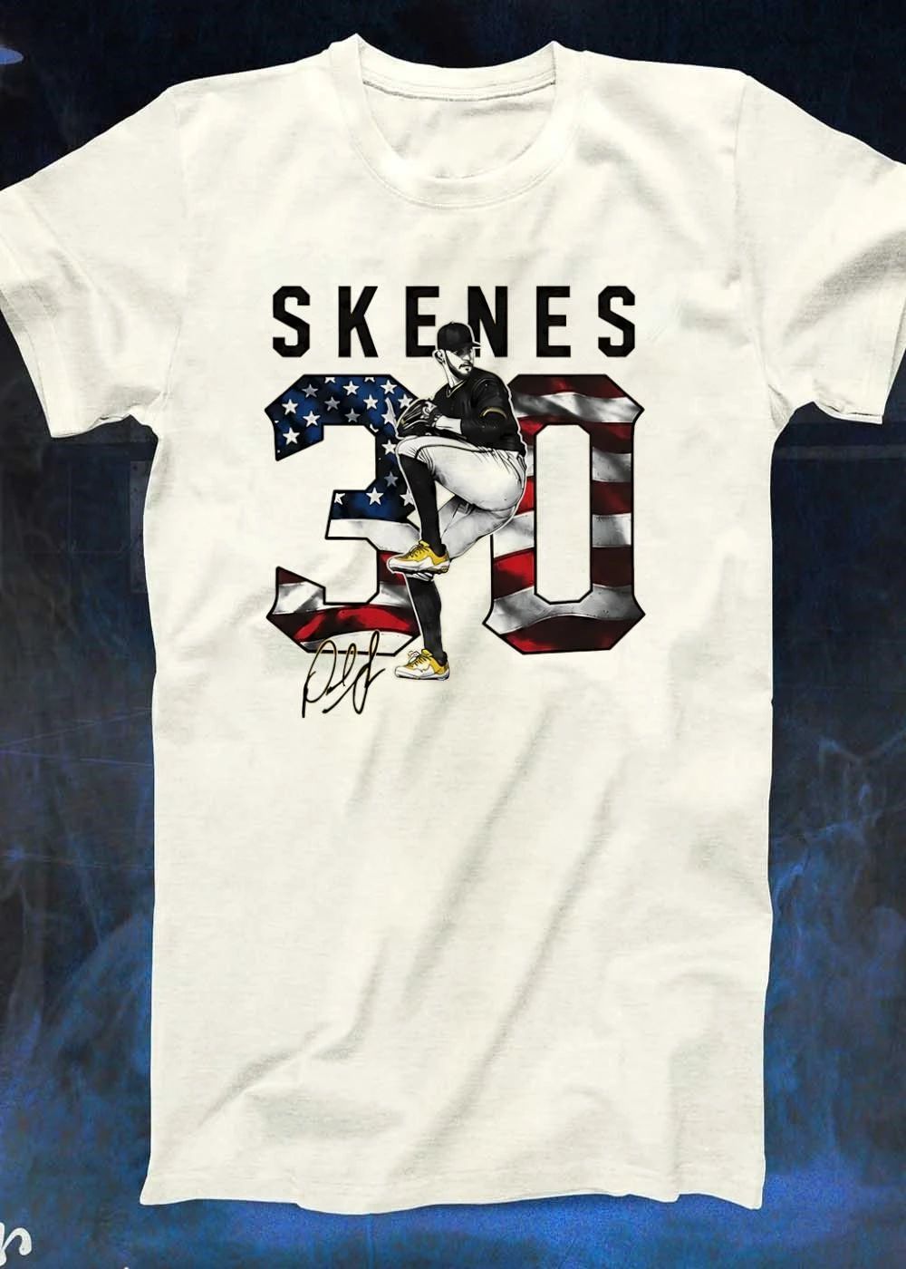 Skenes Signature Pitching Pose Skenes 30 Pittsburgh Pirates shirt