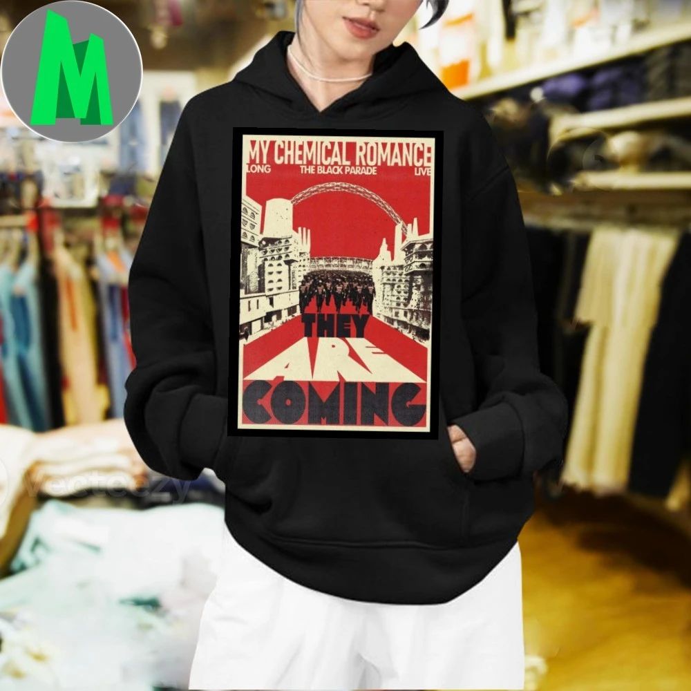 MCR 2025 Long The Black Parade Live They Are Coming Poster Shirt