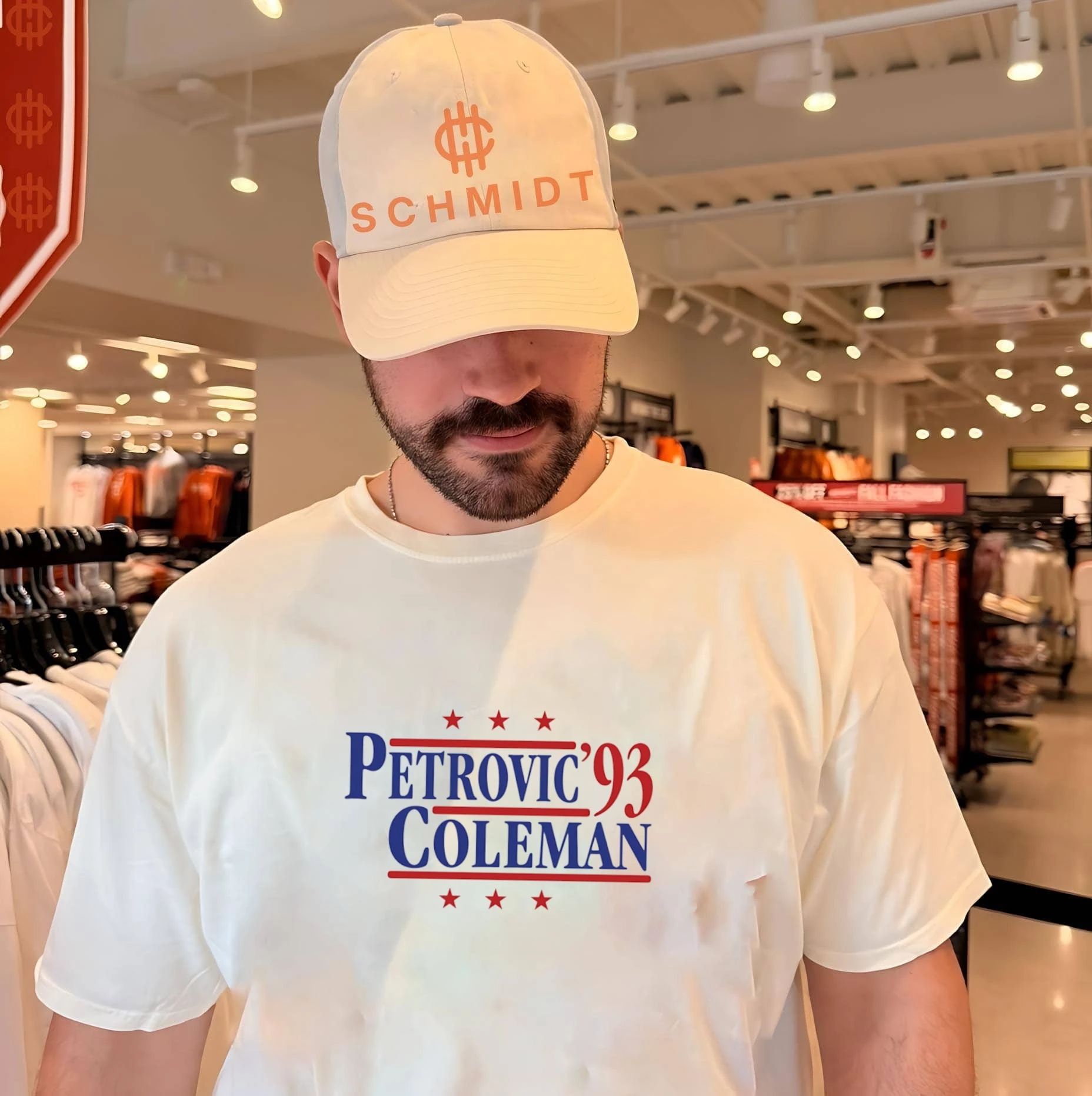 Petrović and Coleman ’93 New Jersey Nets Campaign shirt