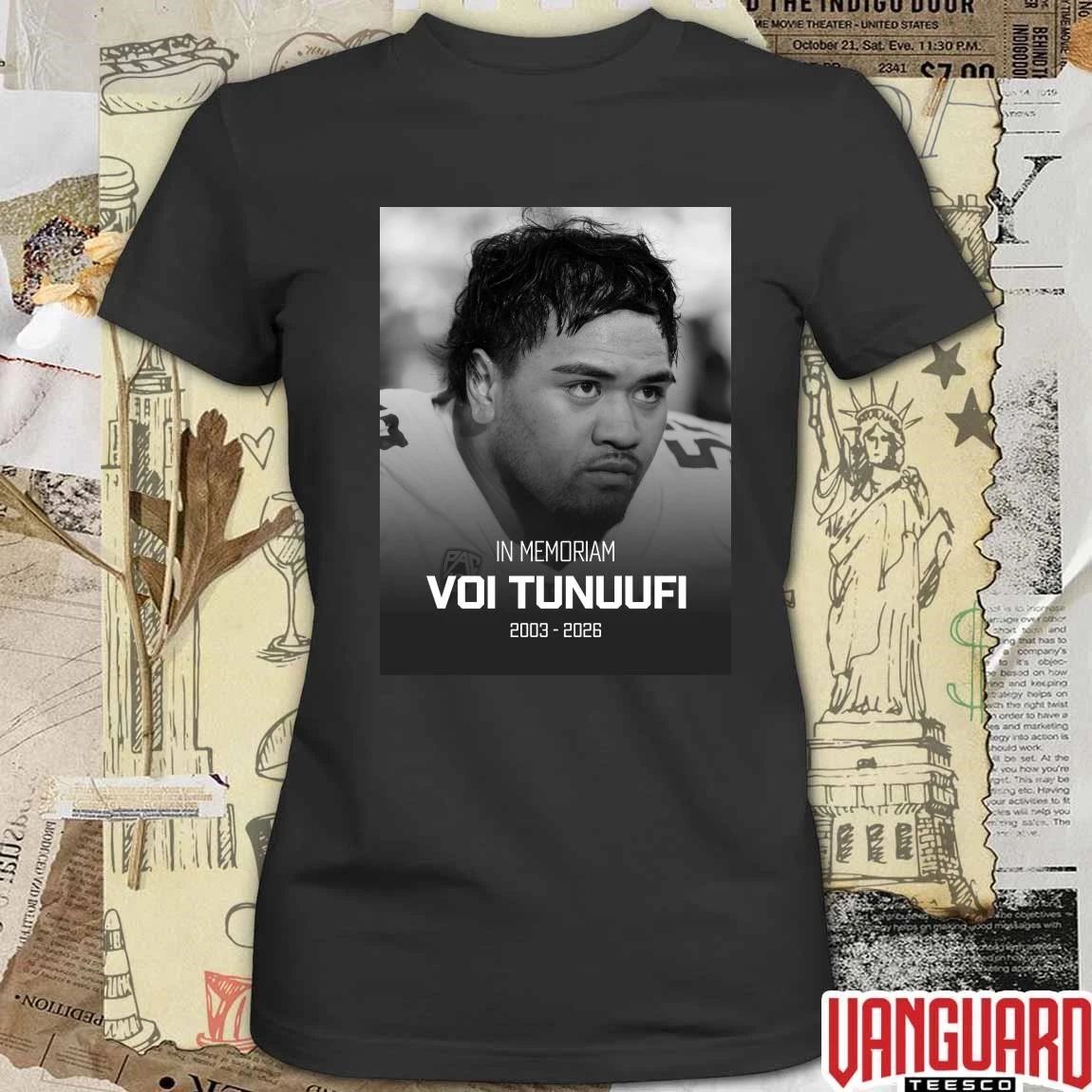In Memoriam Voi Tunuufi 2003 – 2026 Washington Football t-shirt