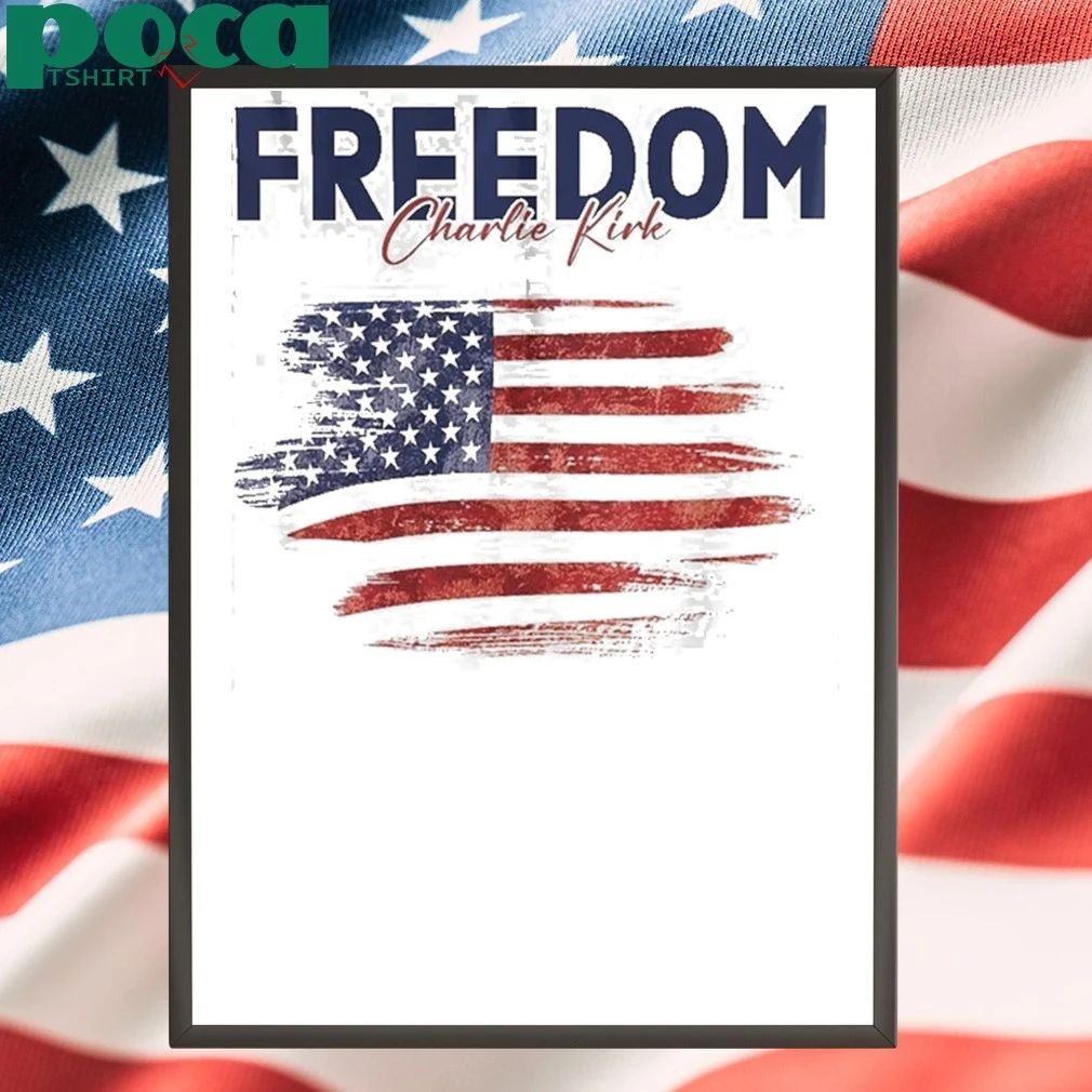Charlie Kirk Freedom Garden Flag T-shirt