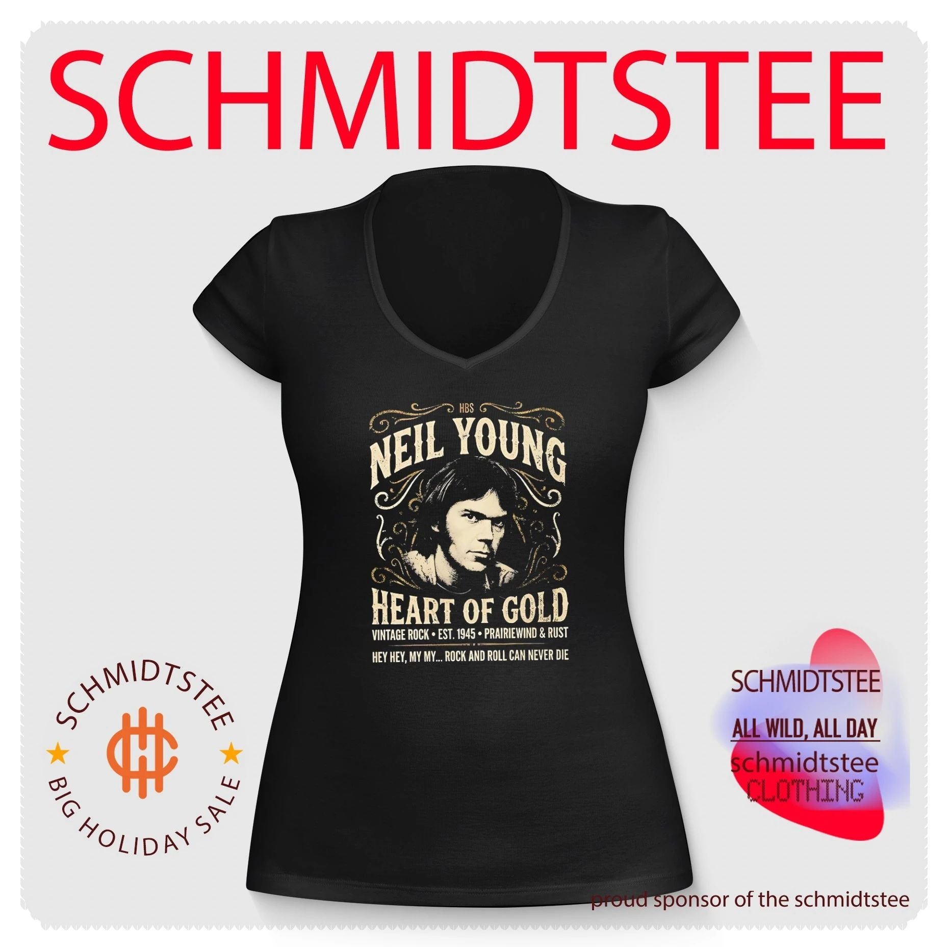 Neil Young heart of gold vintage rock est 1945 Prairiewind and Rust vintage shirt