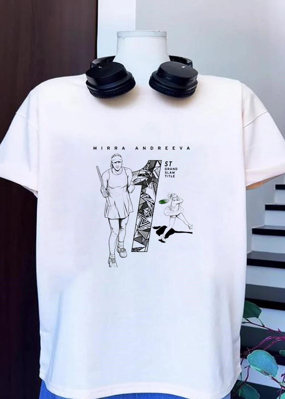 Mirra Andreeva 1st Grand Slam Title Tennis T-Shirt