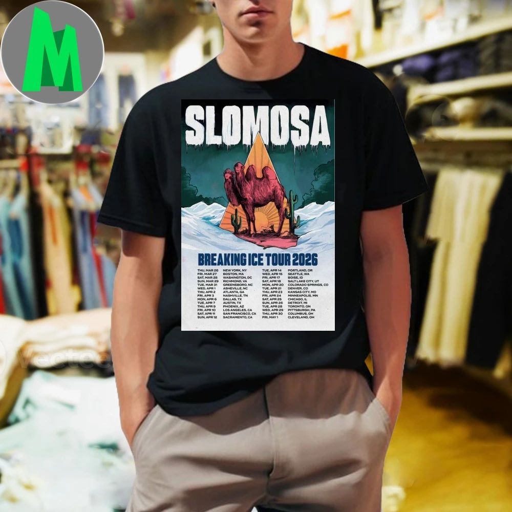 Slomosa Breaking Ice Tour 26 Poster Shirt